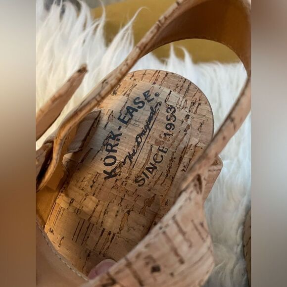 Kork-Ease Cork Platform Wedge Sandals 10/42 - Picture 6 of 8